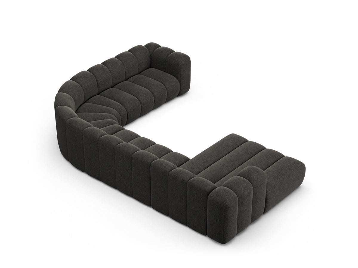 Lupine Modular Panoramic Ecksofa rechts 6 Sitzer in Dark Grey-Eden präsentiert im Onlineshop von KAQTU Design AG. Ecksofa rechts ist von Micadoni