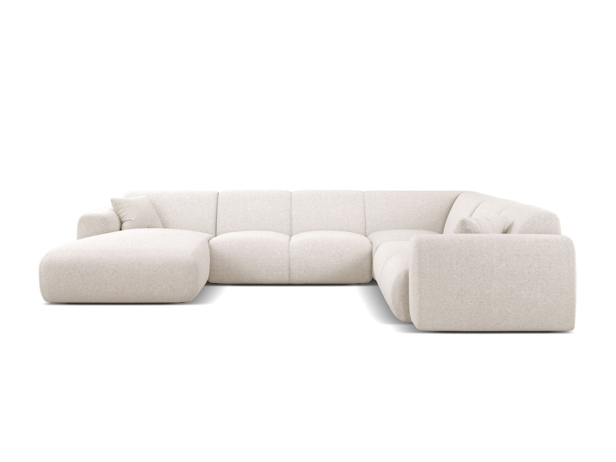 6-Sitzer Modular Ecksofa Panoramic rechts Molino in Light Beige-Eden präsentiert im Onlineshop von KAQTU Design AG. Ecksofa rechts ist von Micadoni