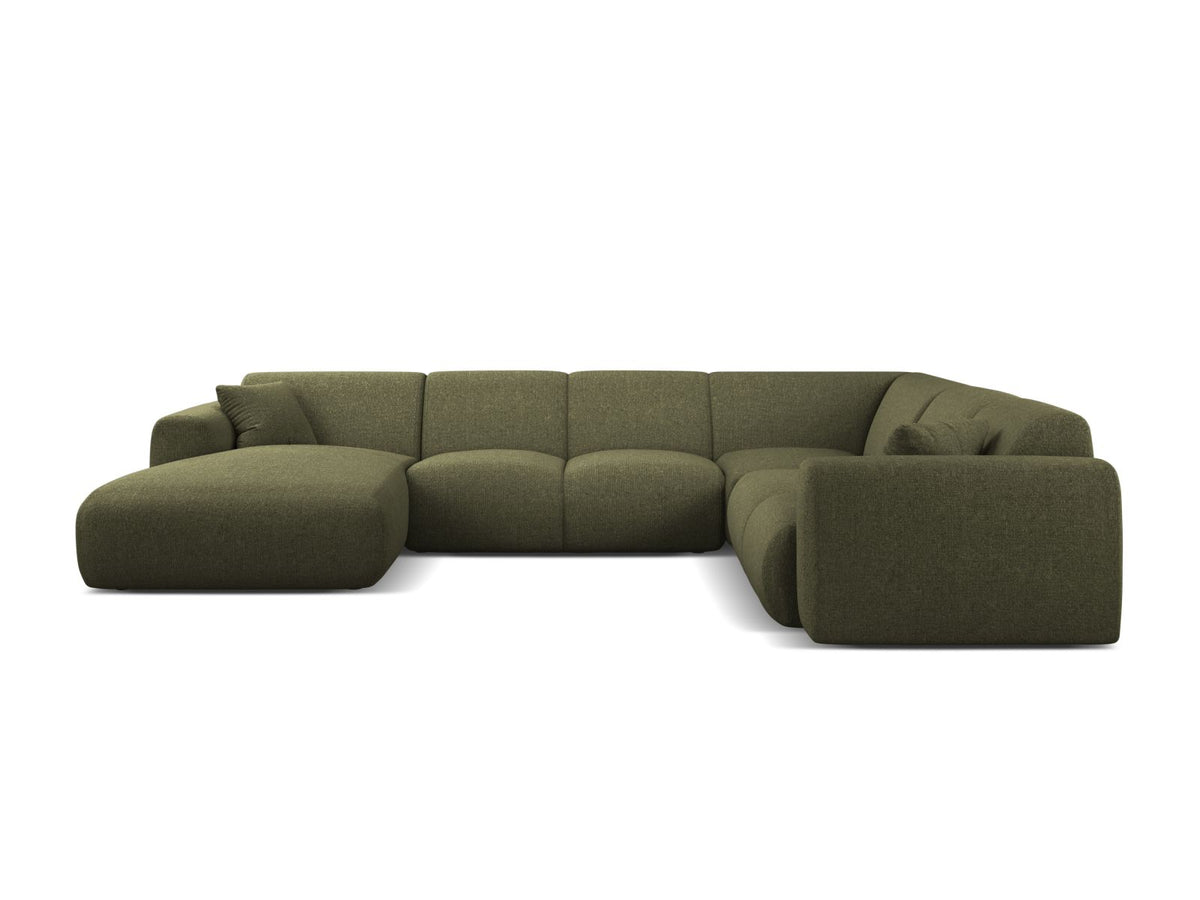 6-Sitzer Modular Ecksofa Panoramic rechts Molino in Green-Eden präsentiert im Onlineshop von KAQTU Design AG. Ecksofa rechts ist von Micadoni
