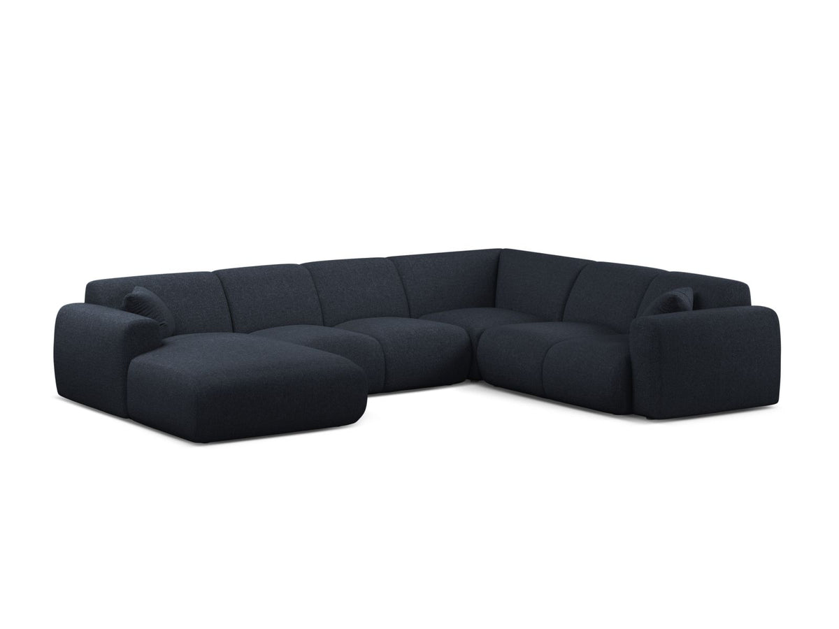 6-Sitzer Modular Ecksofa Panoramic rechts Molino in Navy Blue-Eden präsentiert im Onlineshop von KAQTU Design AG. Ecksofa rechts ist von Micadoni
