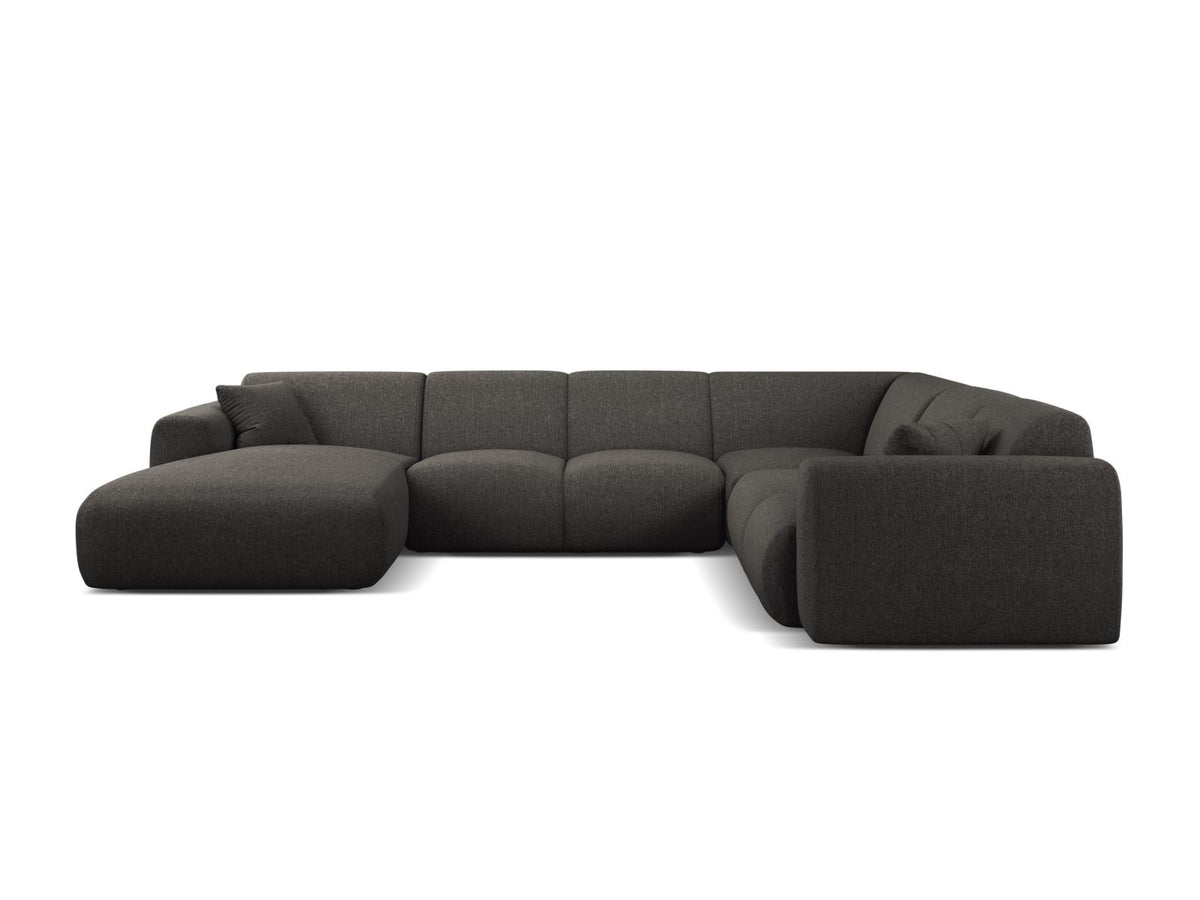 6-Sitzer Modular Ecksofa Panoramic rechts Molino in Dark Grey-Eden präsentiert im Onlineshop von KAQTU Design AG. Ecksofa rechts ist von Micadoni