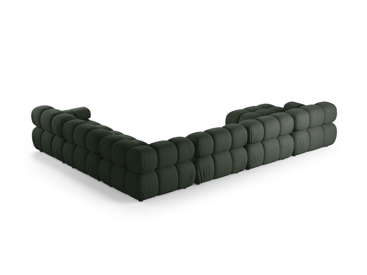 8-Sitzer Bellis Modular Ecksofa Panoramic rechts in Moss Green-Liberty präsentiert im Onlineshop von KAQTU Design AG. Ecksofa rechts ist von Micadoni