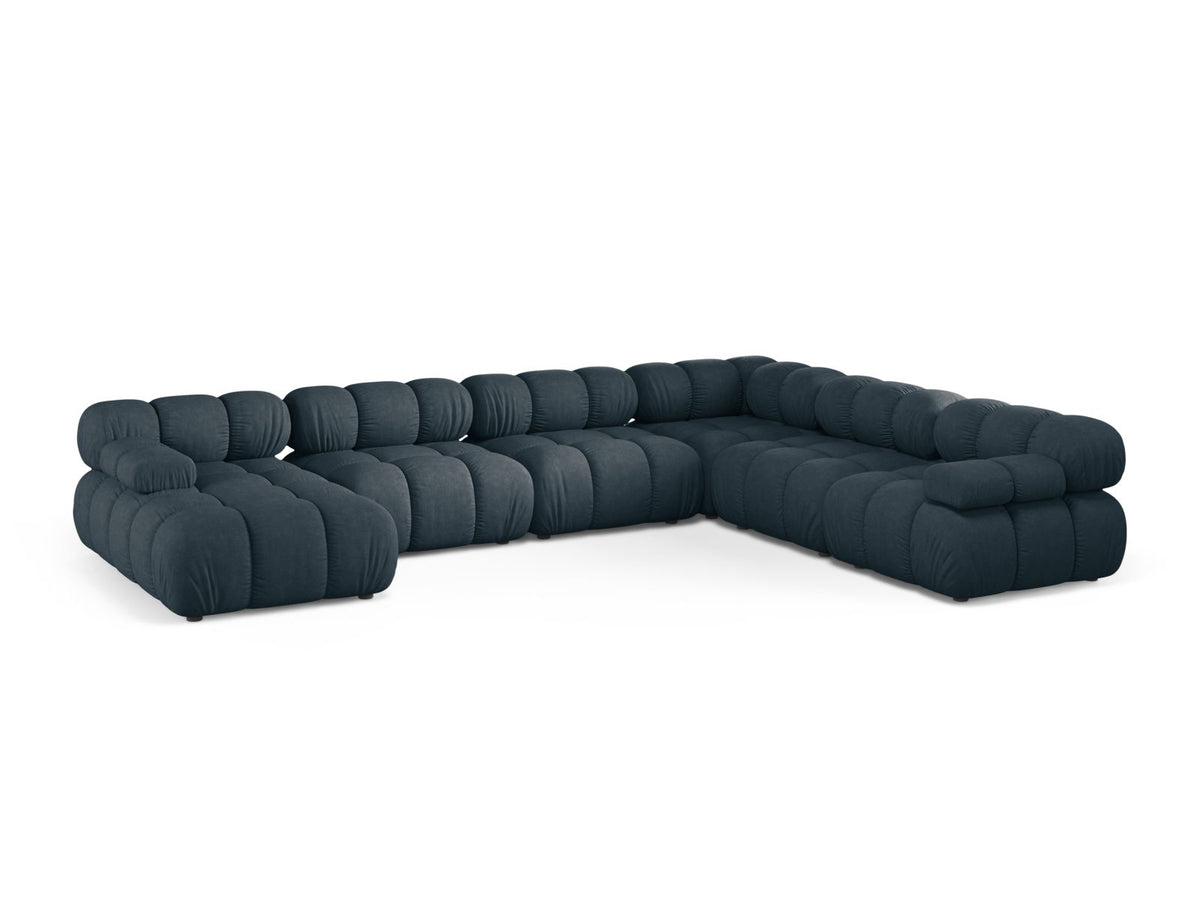 8-Sitzer Bellis Modular Ecksofa Panoramic rechts in Deep Petrol-Liberty präsentiert im Onlineshop von KAQTU Design AG. Ecksofa rechts ist von Micadoni