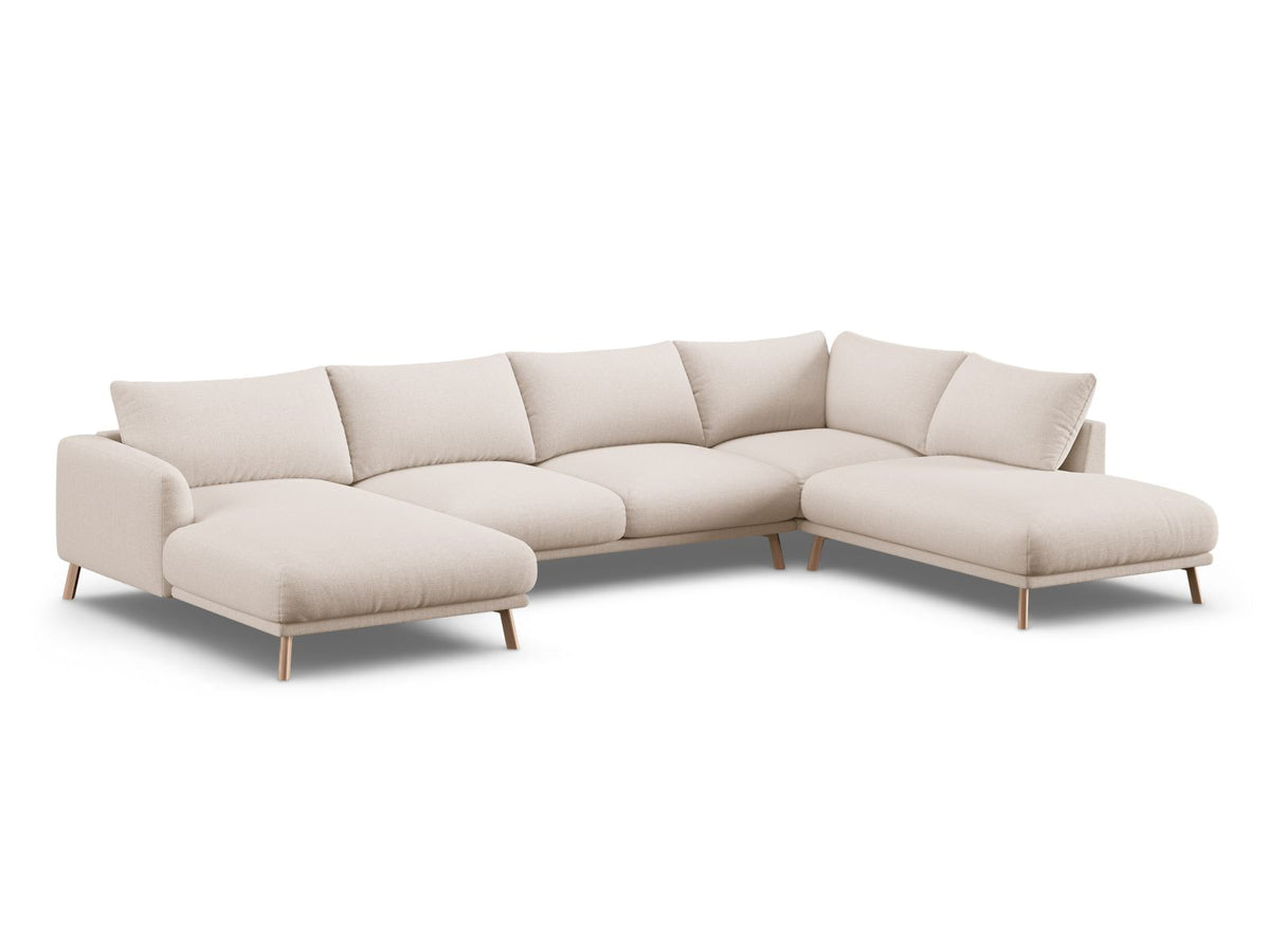 6-Sitzer Ecksofa rechts Panoramic Naomi in Beige-Liberty präsentiert im Onlineshop von KAQTU Design AG. Ecksofa rechts ist von Micadoni
