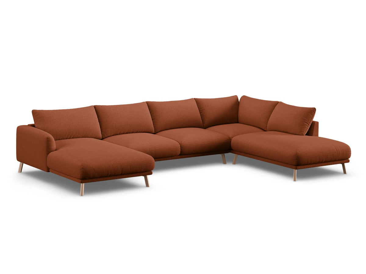 6-Sitzer Ecksofa rechts Panoramic Naomi in Brick-Liberty präsentiert im Onlineshop von KAQTU Design AG. Ecksofa rechts ist von Micadoni
