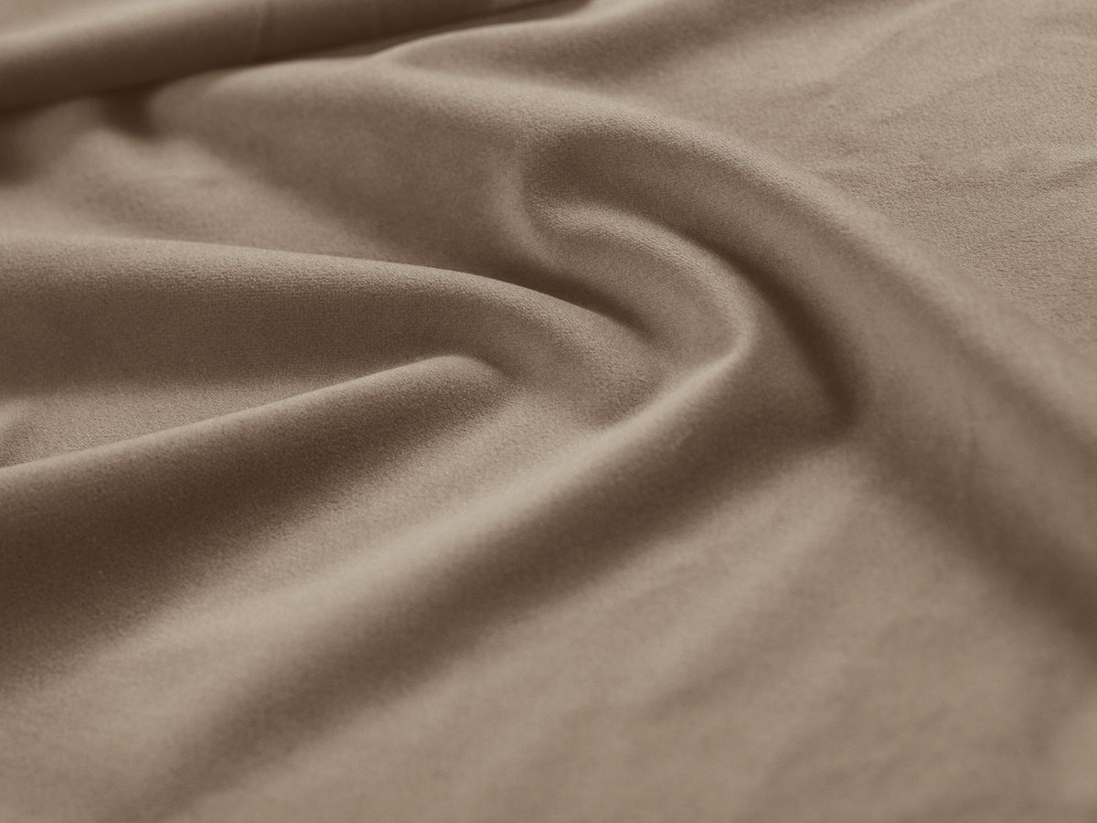 8-Sitzer Bellis Modular Ecksofa Panoramic rechts in Cappuccino-Bluvel präsentiert im Onlineshop von KAQTU Design AG. Ecksofa rechts ist von Micadoni
