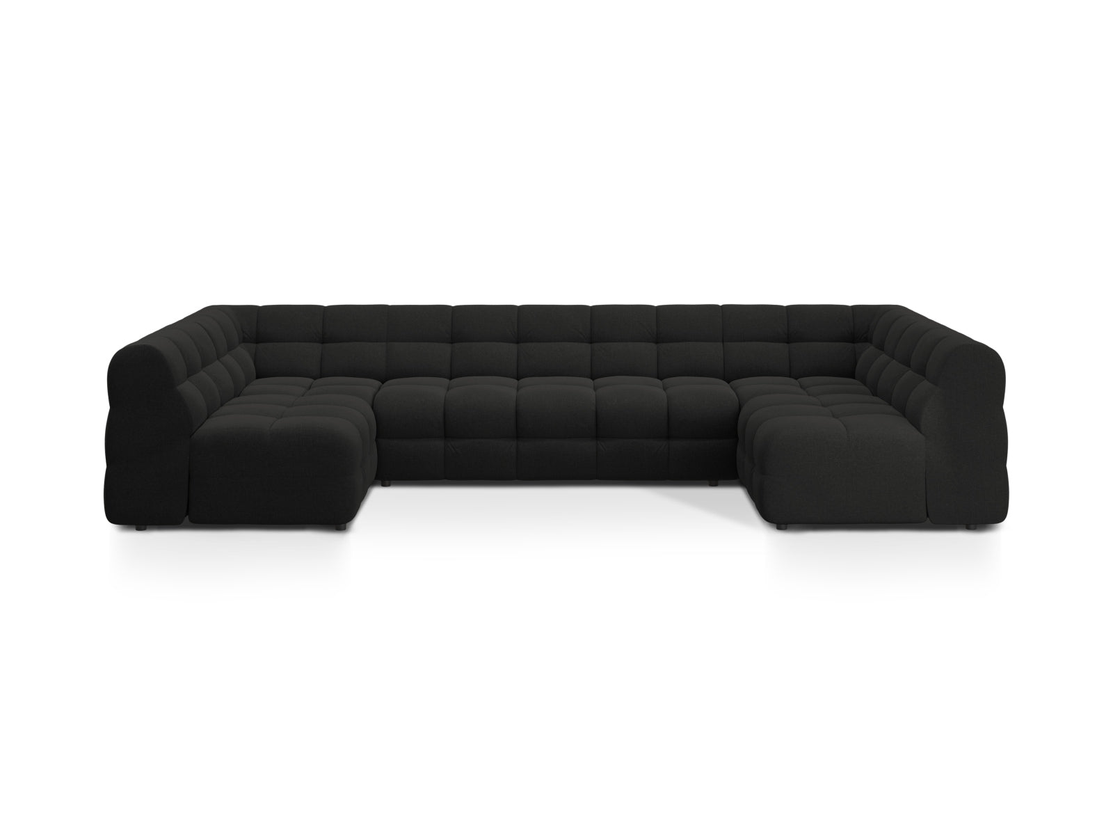 Kendal Panoramic Sofa 7 Sitzer in Black präsentiert im Onlineshop von KAQTU Design AG. 5er Sofa ist von Micadoni
