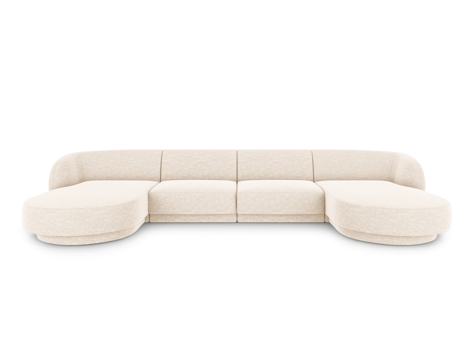 Miley Panoramic Sofa 5 Sitzer in Light Beige-Haga präsentiert im Onlineshop von KAQTU Design AG. 5er Sofa ist von Micadoni