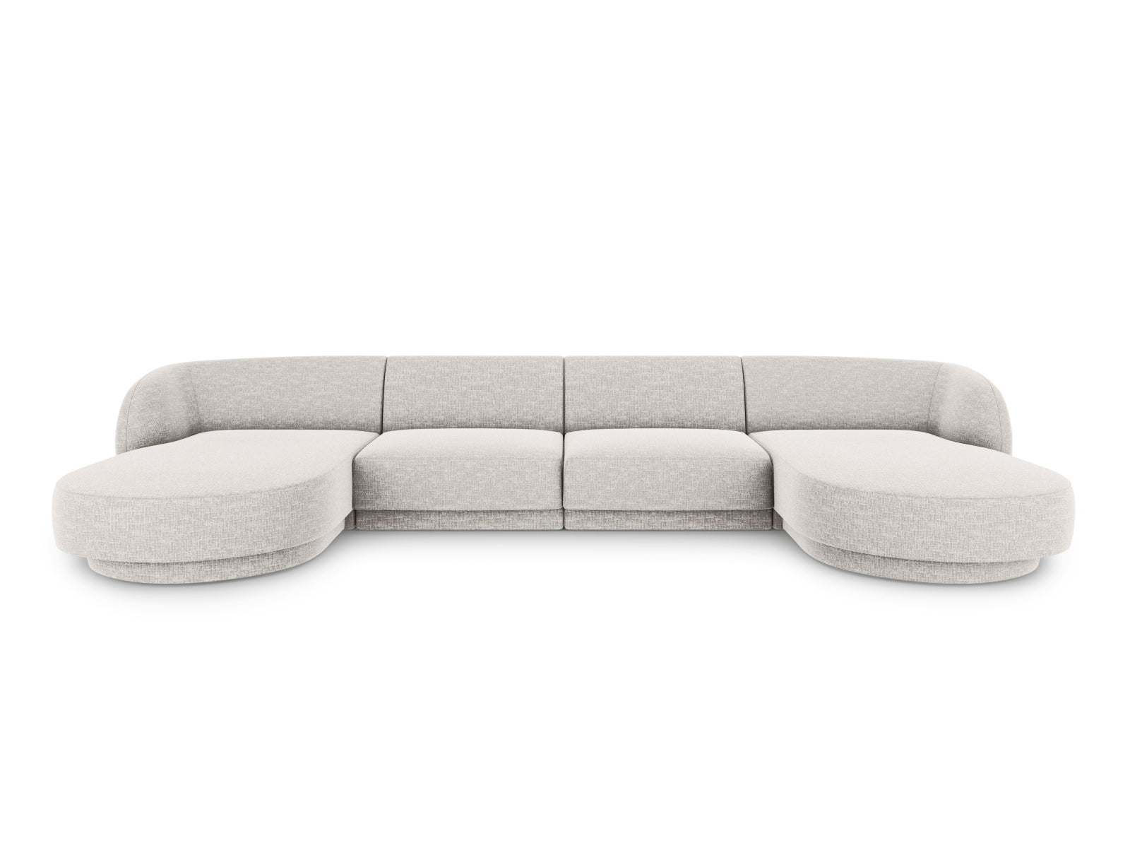 Miley Panoramic Sofa 5 Sitzer in Light Grey präsentiert im Onlineshop von KAQTU Design AG. 5er Sofa ist von Micadoni