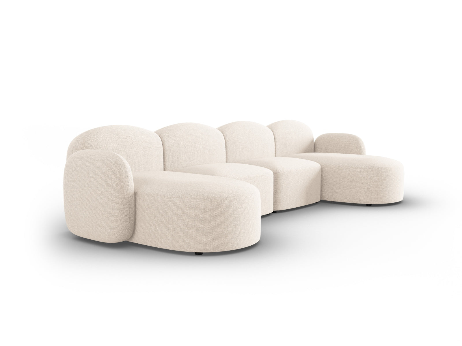 Erleben Sie das Blair Panoramic Sofa 6 Sitzer von Micadoni – ein elegantes Velours Sofa, das zeitgenössisches Design und unvergleichlichen Komfort bietet.