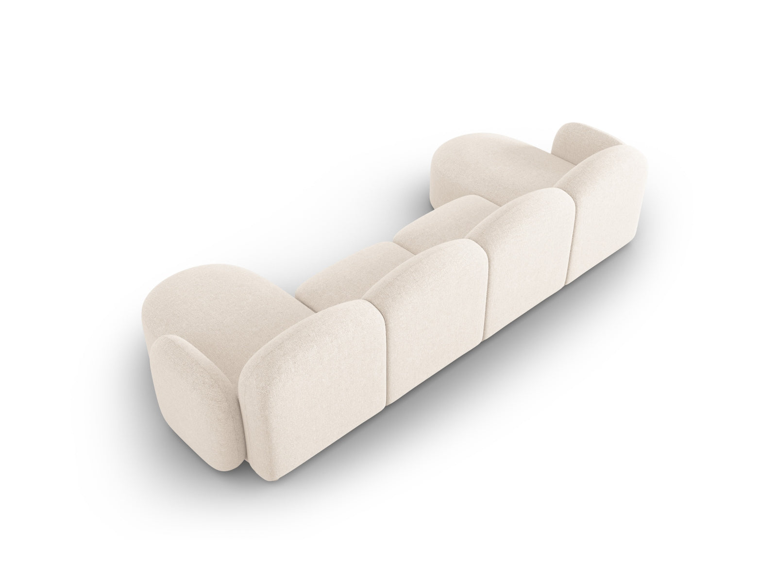 Entdecken Sie das stilvolle Blair Panoramic Sofa 6 Sitzer von Micadoni – ein luxuriöses Velours Sofa, das modernen Komfort und elegantes Design vereint.