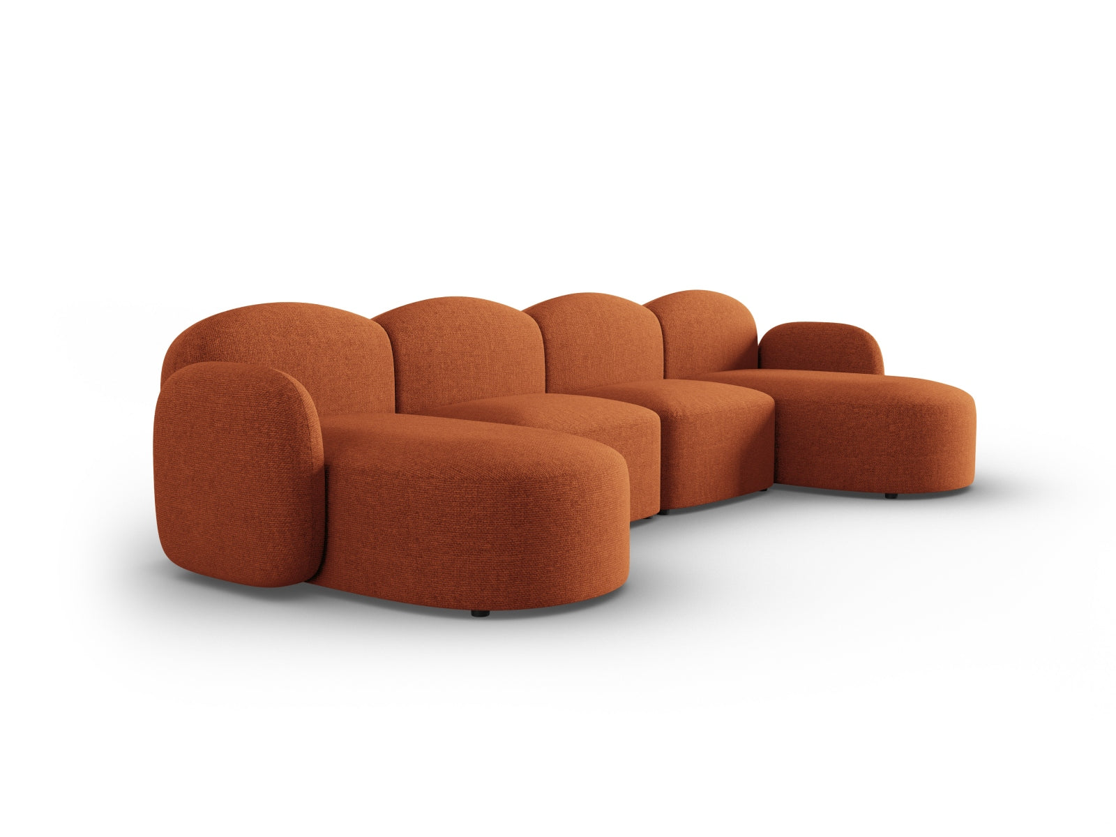 Entdecken Sie das stilvolle Blair Panoramic Sofa 6 Sitzer von Micadoni – ein luxuriöses Velours Sofa, das modernen Komfort und Eleganz vereint.