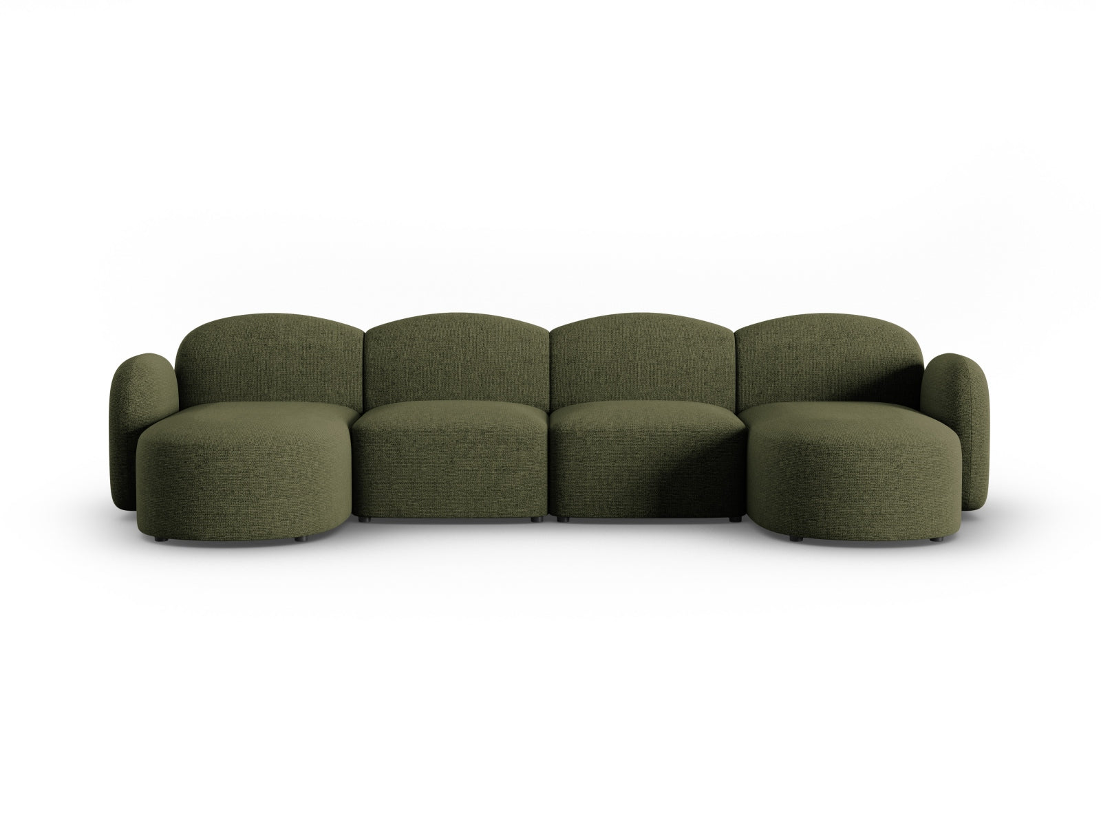 Blair Panoramic Sofa 6 Sitzer in Green Melange präsentiert im Onlineshop von KAQTU Design AG. 5er Sofa ist von Micadoni