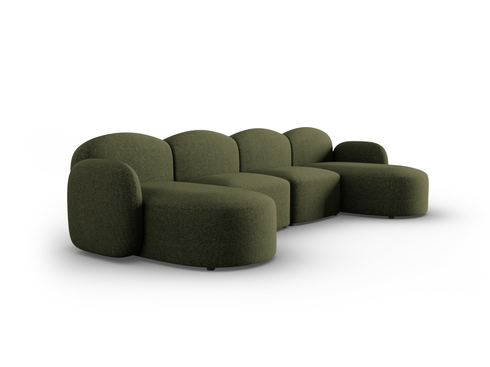 Erleben Sie das elegante Blair Panoramic Sofa 6 Sitzer von Micadoni – ein luxuriöses Velours Sofa, das modernen Stil und höchsten Komfort bietet.