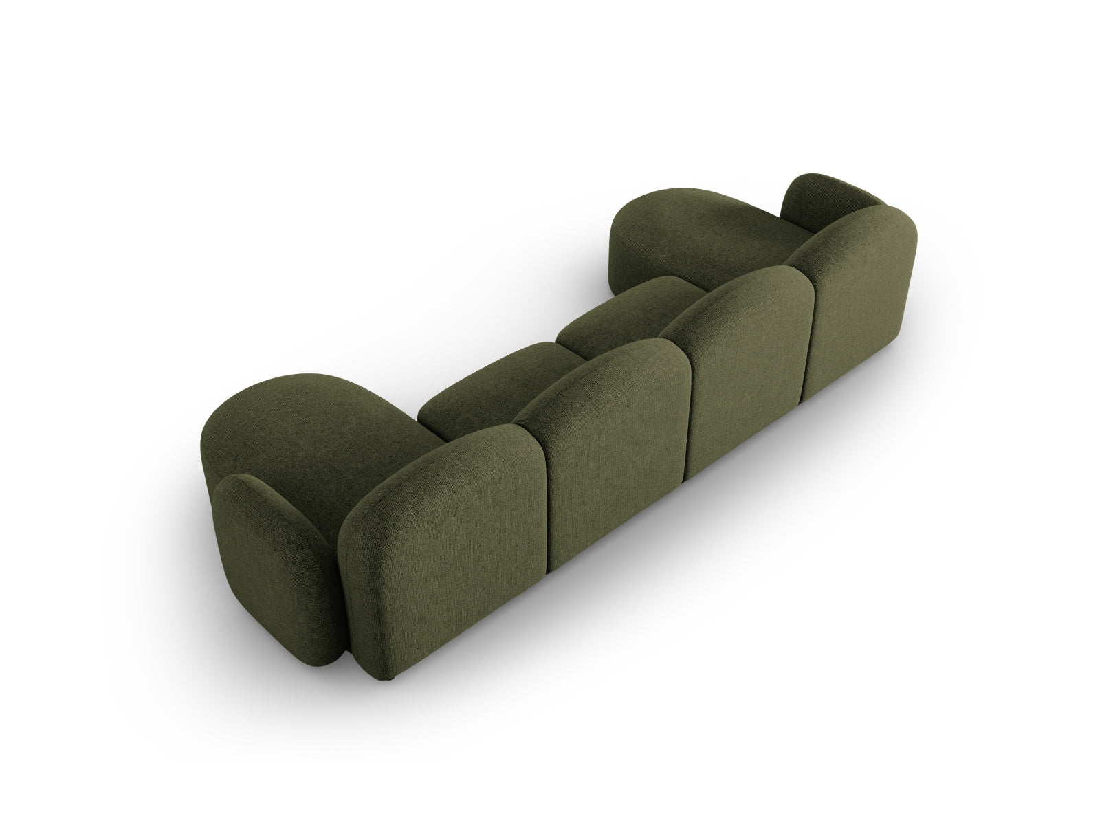 Entdecken Sie das stilvolle Blair Panoramic Sofa 6 Sitzer von Micadoni – ein luxuriöses Velours Sofa, das modernen Komfort und Eleganz vereint.