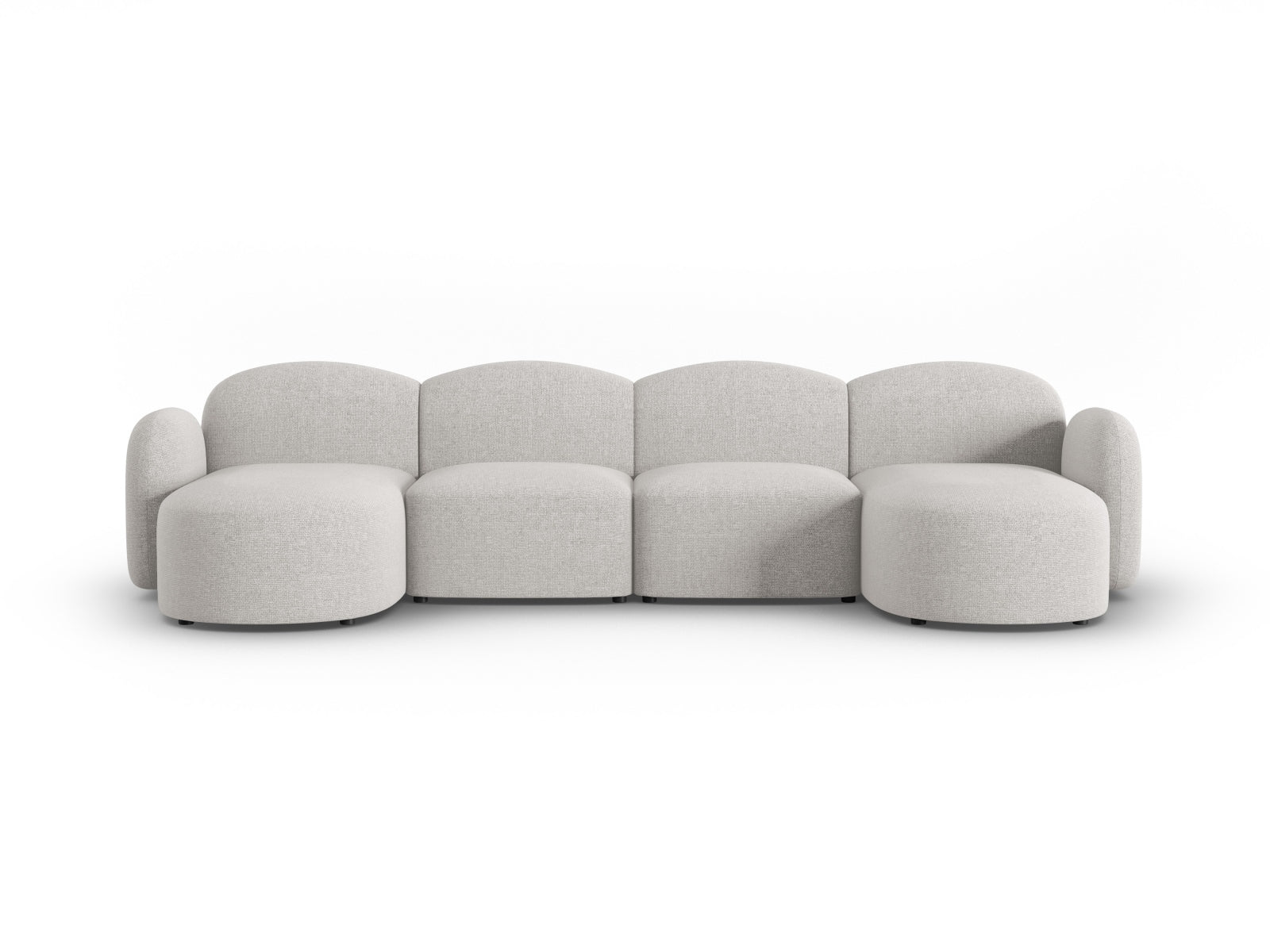 Blair Panoramic Sofa 6 Sitzer in Silver Melange präsentiert im Onlineshop von KAQTU Design AG. 5er Sofa ist von Micadoni