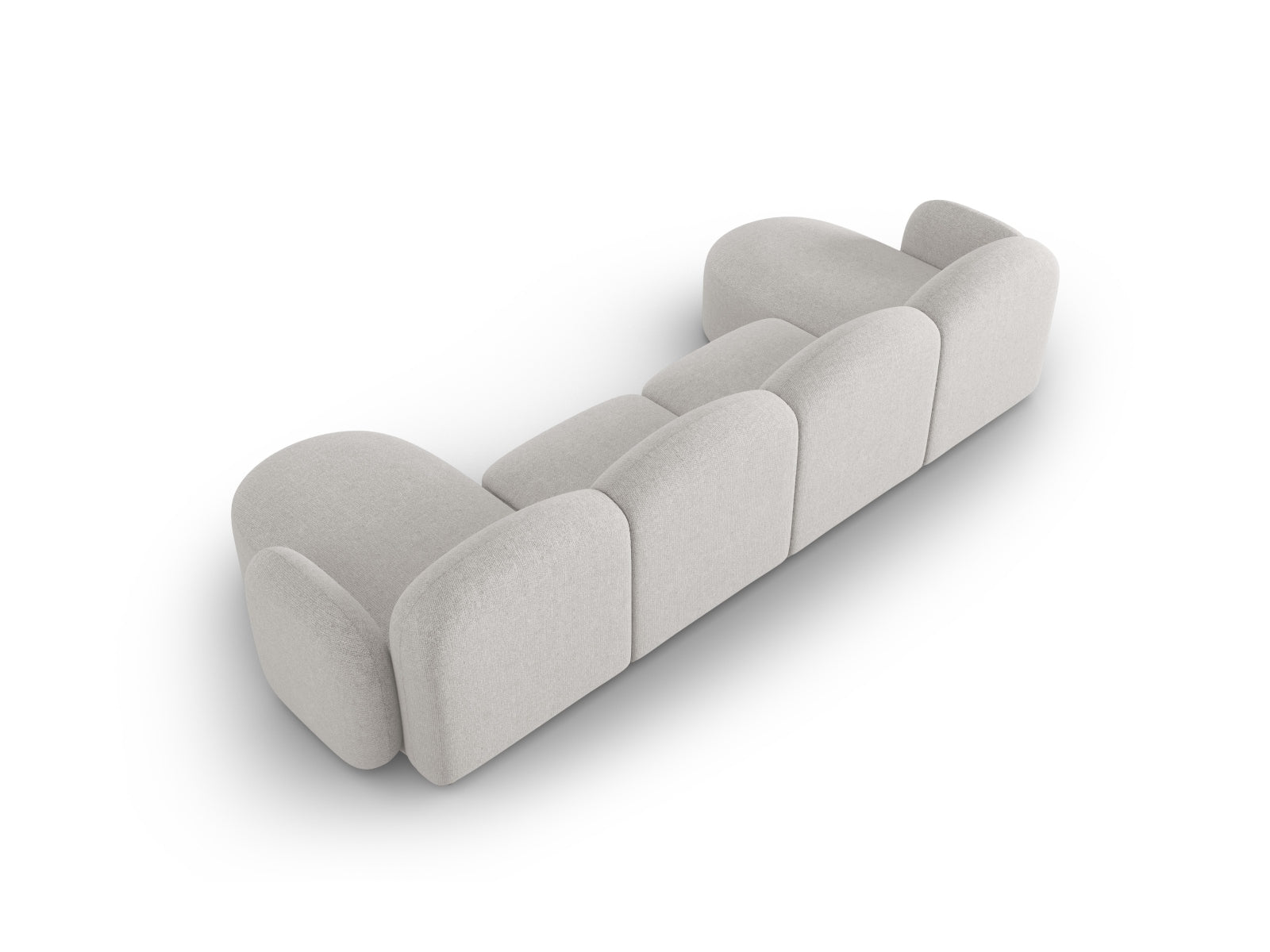 Entdecken Sie das stilvolle Blair Panoramic Sofa 6 Sitzer von Micadoni – ein luxuriöses Velours Sofa, das modernen Komfort und Eleganz vereint.