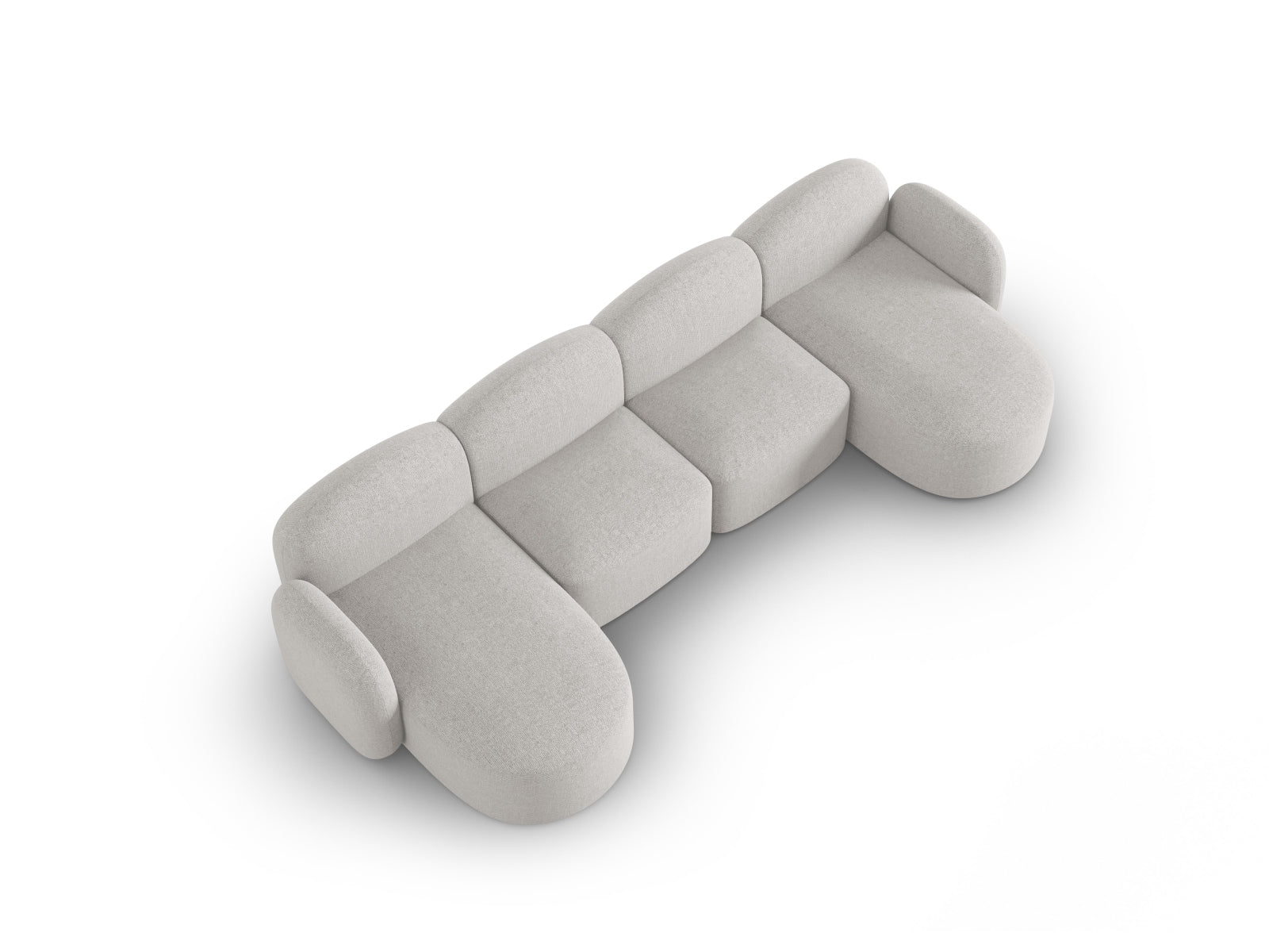 Erleben Sie das elegante Blair Panoramic Sofa 6 Sitzer von Micadoni – ein luxuriöses Velours Sofa, das modernen Stil und höchsten Komfort bietet.