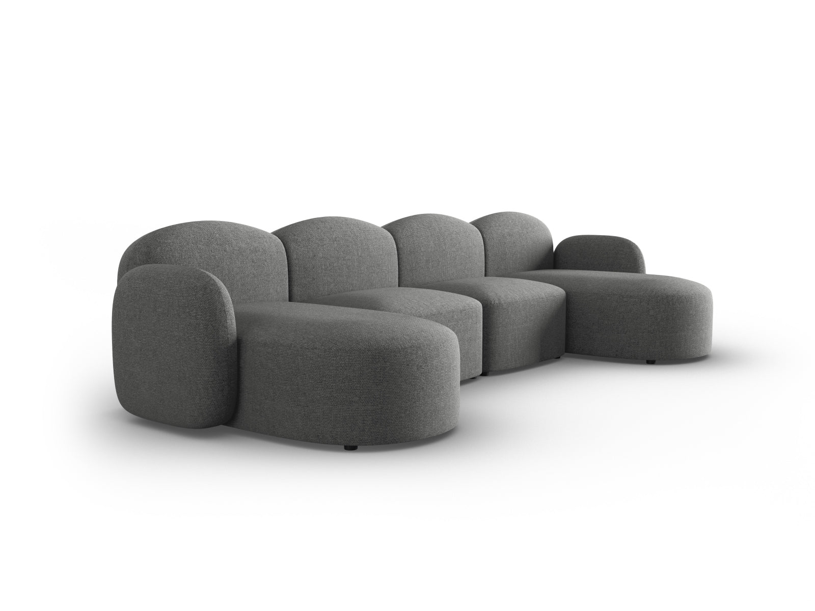 Entdecken Sie das stilvolle Blair Panoramic Sofa 6 Sitzer von Micadoni – ein luxuriöses Velours Sofa, das modernen Komfort und Eleganz vereint.