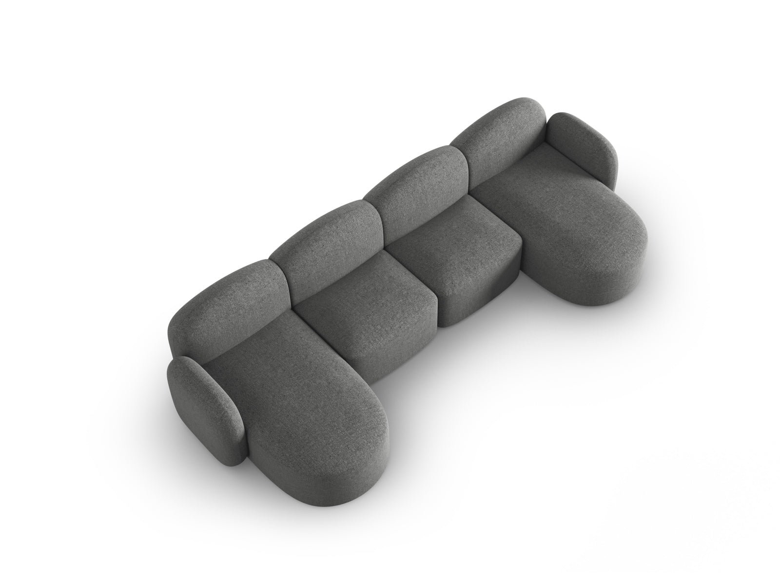 Entdecken Sie das stilvolle Blair Panoramic Sofa 6 Sitzer von Micadoni – ein luxuriöses Velours Sofa, das modernen Komfort und Eleganz vereint.