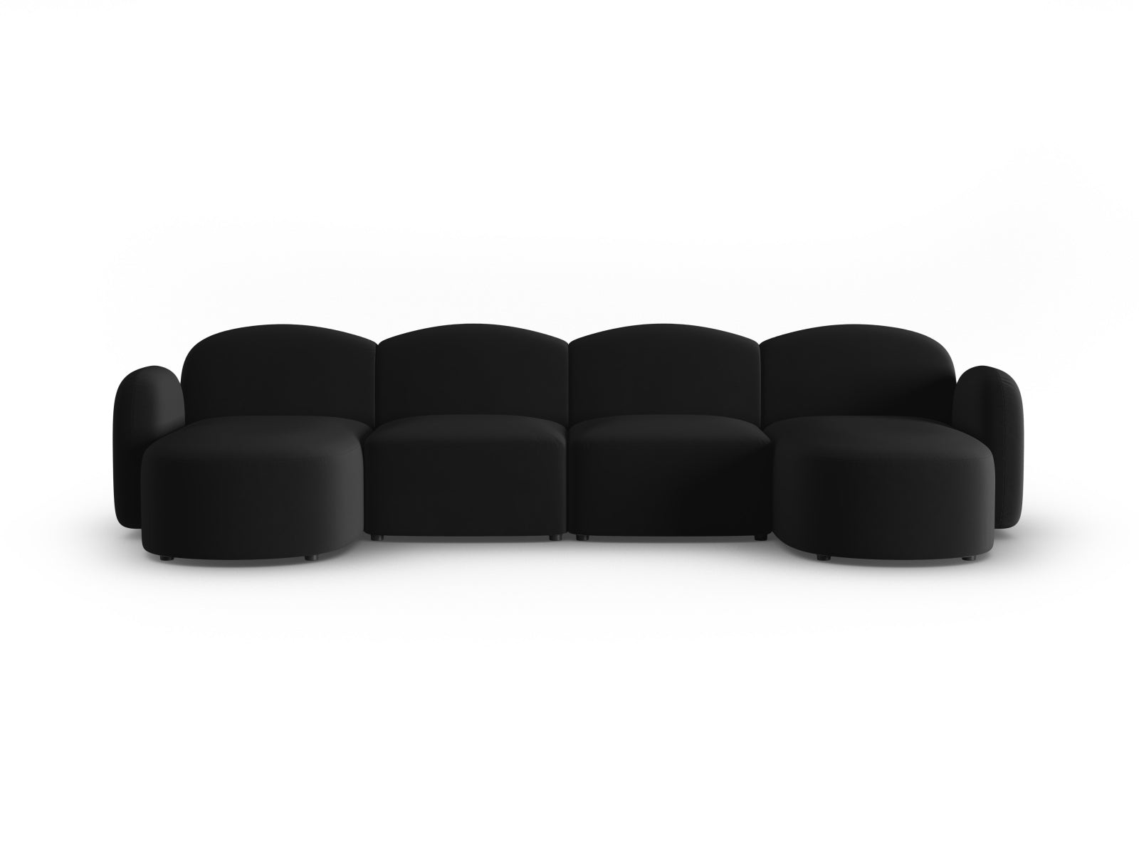 Luxuriöses 6-Sitzer Velours Sofa Blair von Micadoni, perfekt für gesellige Abende und modernes Wohndesign.