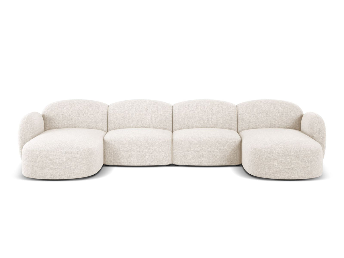 6-Sitzer Panoramic Sofa Blair in Light Beige-Eden präsentiert im Onlineshop von KAQTU Design AG. Ecksofa ist von Micadoni