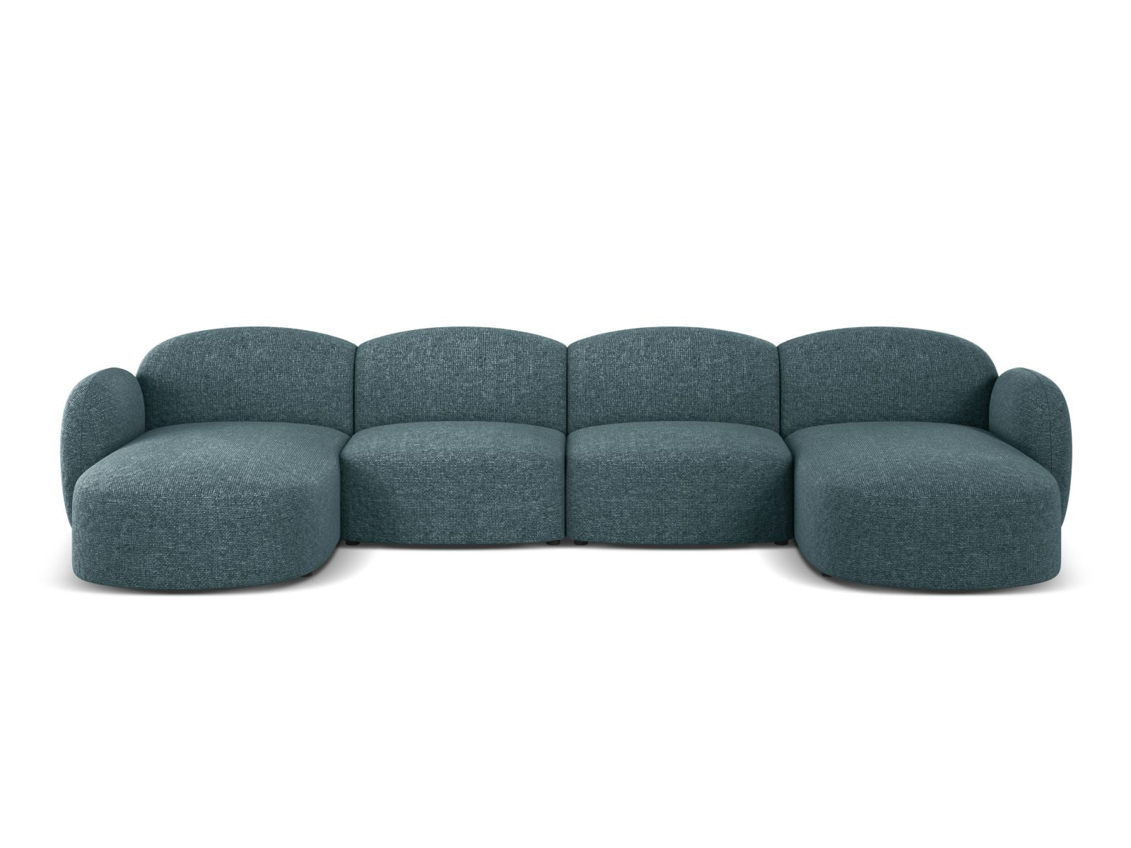 6-Sitzer Panoramic Sofa Blair in Light Blue-Eden präsentiert im Onlineshop von KAQTU Design AG. Ecksofa ist von Micadoni