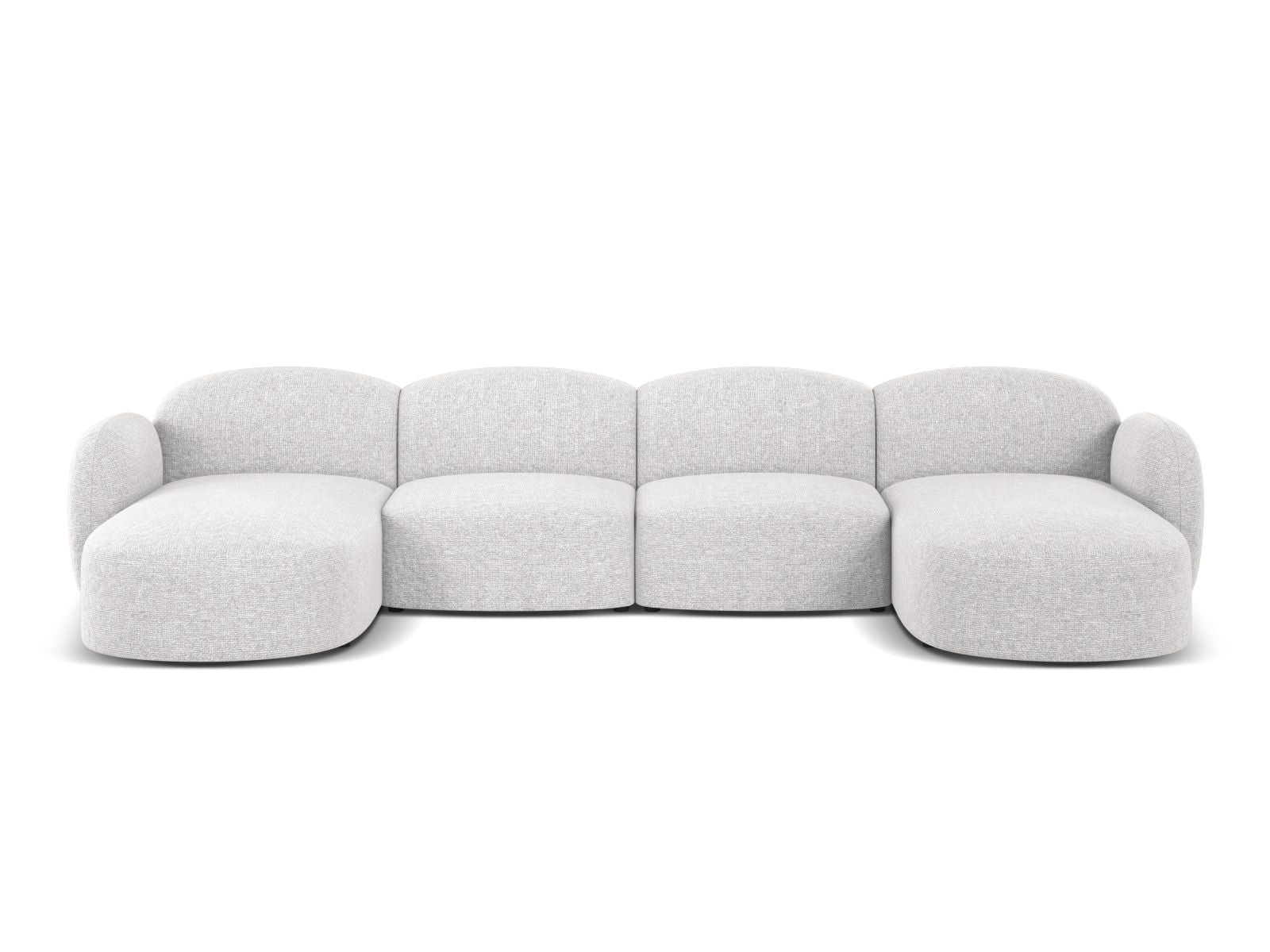 6-Sitzer Panoramic Sofa Blair in Silver-Eden präsentiert im Onlineshop von KAQTU Design AG. Ecksofa ist von Micadoni