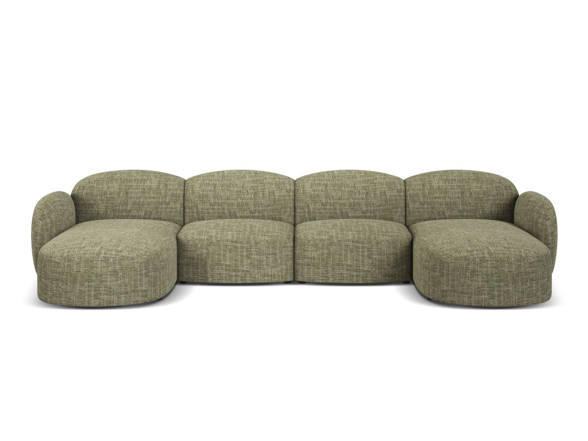 6-Sitzer Panoramic Sofa Blair in Olive-Baltimore präsentiert im Onlineshop von KAQTU Design AG. Ecksofa ist von Micadoni