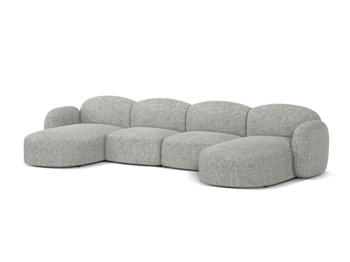 6-Sitzer Panoramic Sofa Blair in Warm grey-Baltimore präsentiert im Onlineshop von KAQTU Design AG. Ecksofa ist von Micadoni