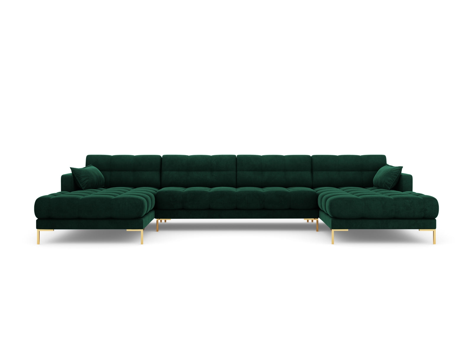Erleben Sie das luxuriöse Mamaia Velour Panoramic Sofa für 6 Personen von Micadoni – Komfort und Eleganz für Ihr Zuhause!