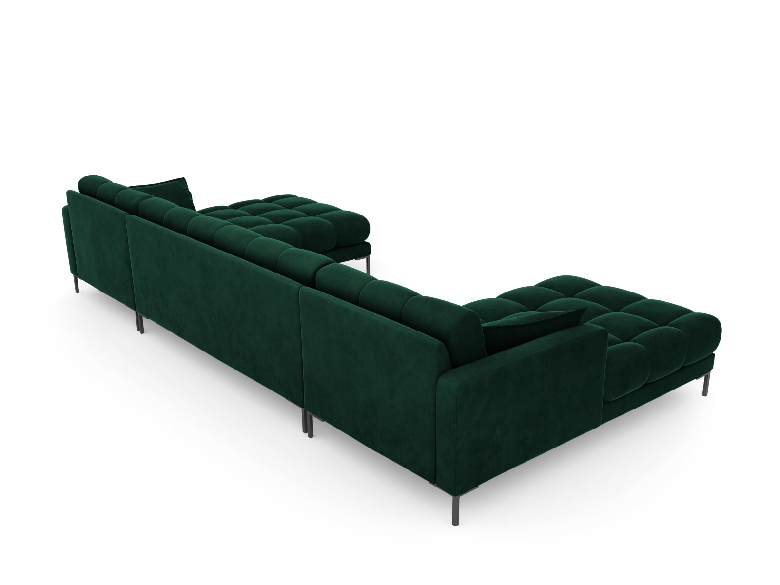 Erleben Sie das Mamaia Velour Panoramic Sofa für 6 Personen von Micadoni – ein elegantes, komfortables Möbelstück, das Ihr Wohnzimmer bereichert.