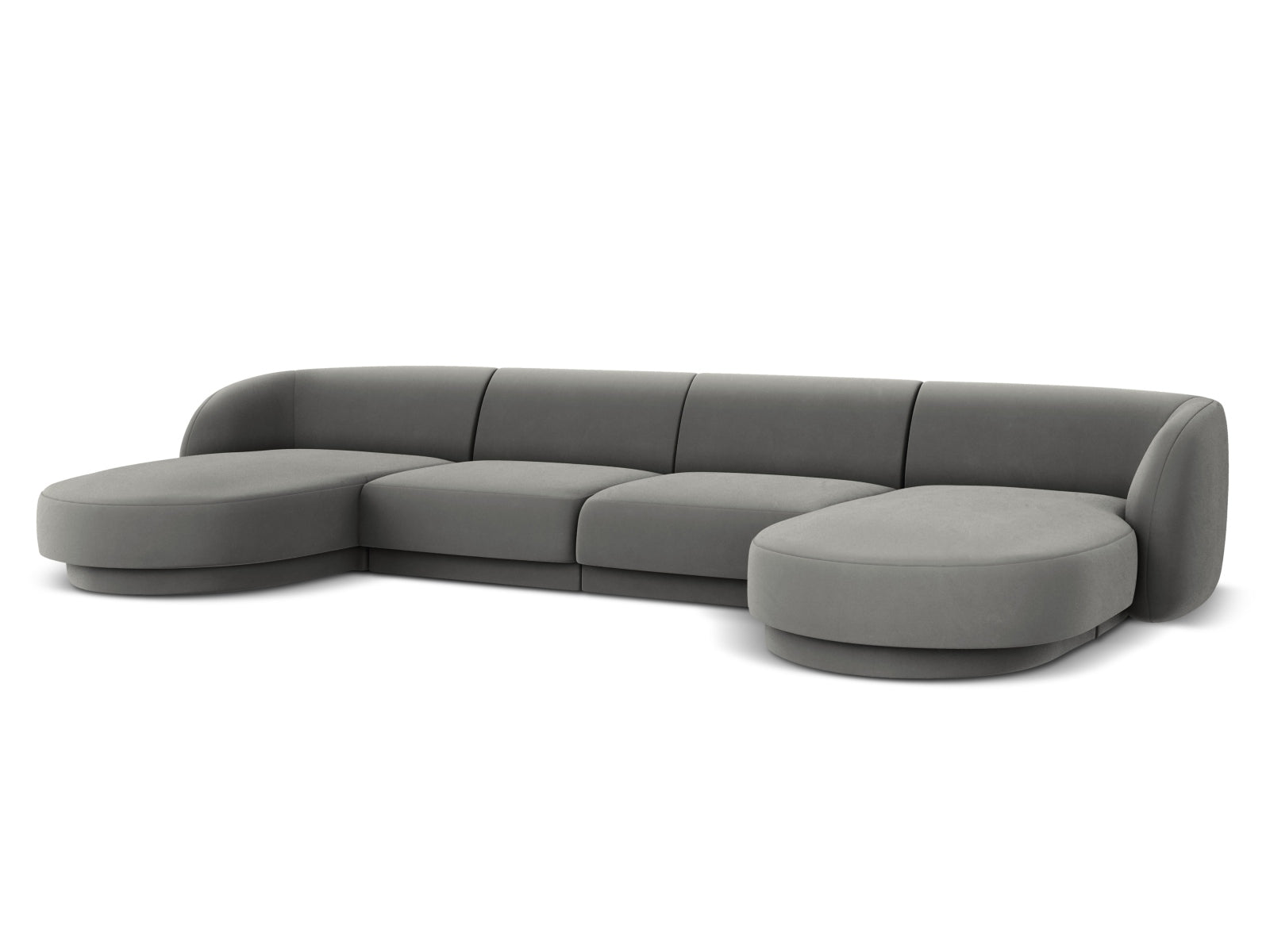 Erleben Sie das Miley Velour Panoramic Sofa 5 Sitzer von Micadoni – ein luxuriöses Möbelstück, das Stil, Komfort und Nachhaltigkeit vereint!
