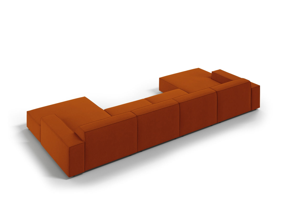 Jodie Modulares Panoramic Sofa 6 Sitzer in Terracotta-Megan präsentiert im Onlineshop von KAQTU Design AG. 3er Sofa ist von Micadoni