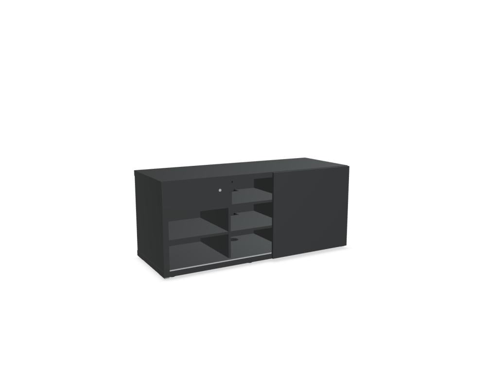 Mito MIT37 - Chefzimmerschrank in Bernsteineiche präsentiert im Onlineshop von KAQTU Design AG. Büroschrank ist von Mdd