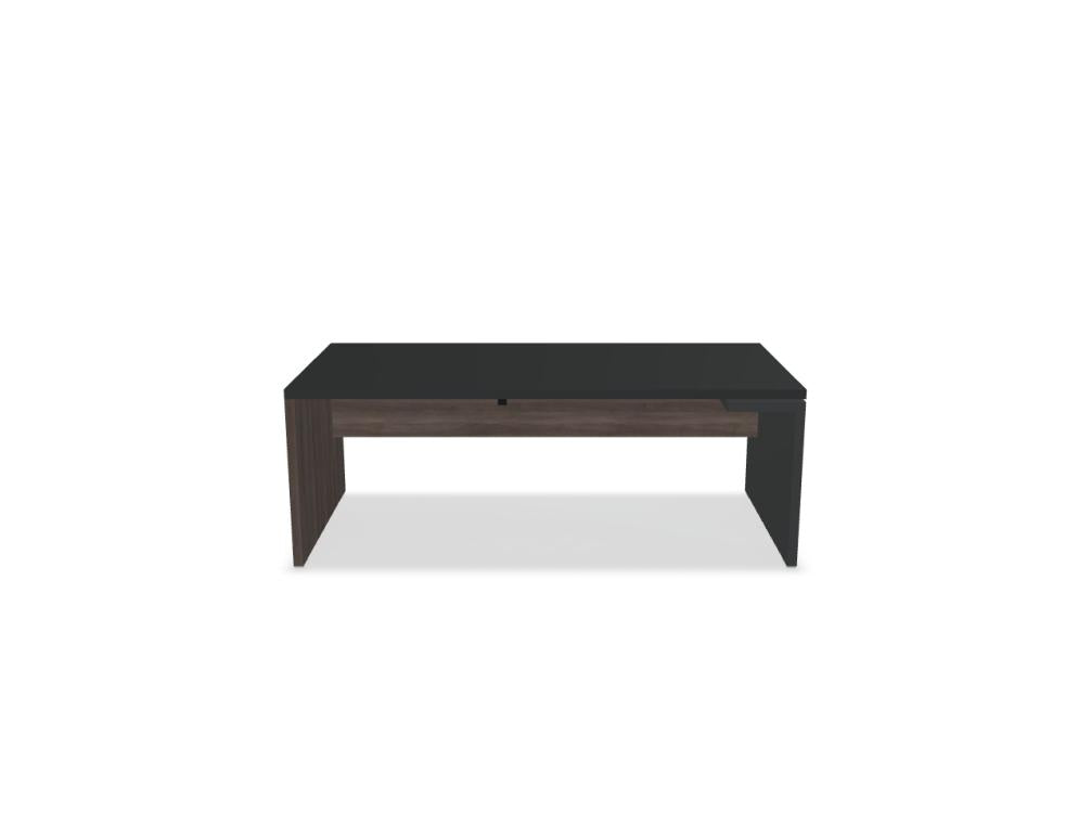 Mito Fenix MITF3L - Chefschreibtisch in FENIX Schwarz Matt präsentiert im Onlineshop von KAQTU Design AG. Schreibtisch ist von Mdd
