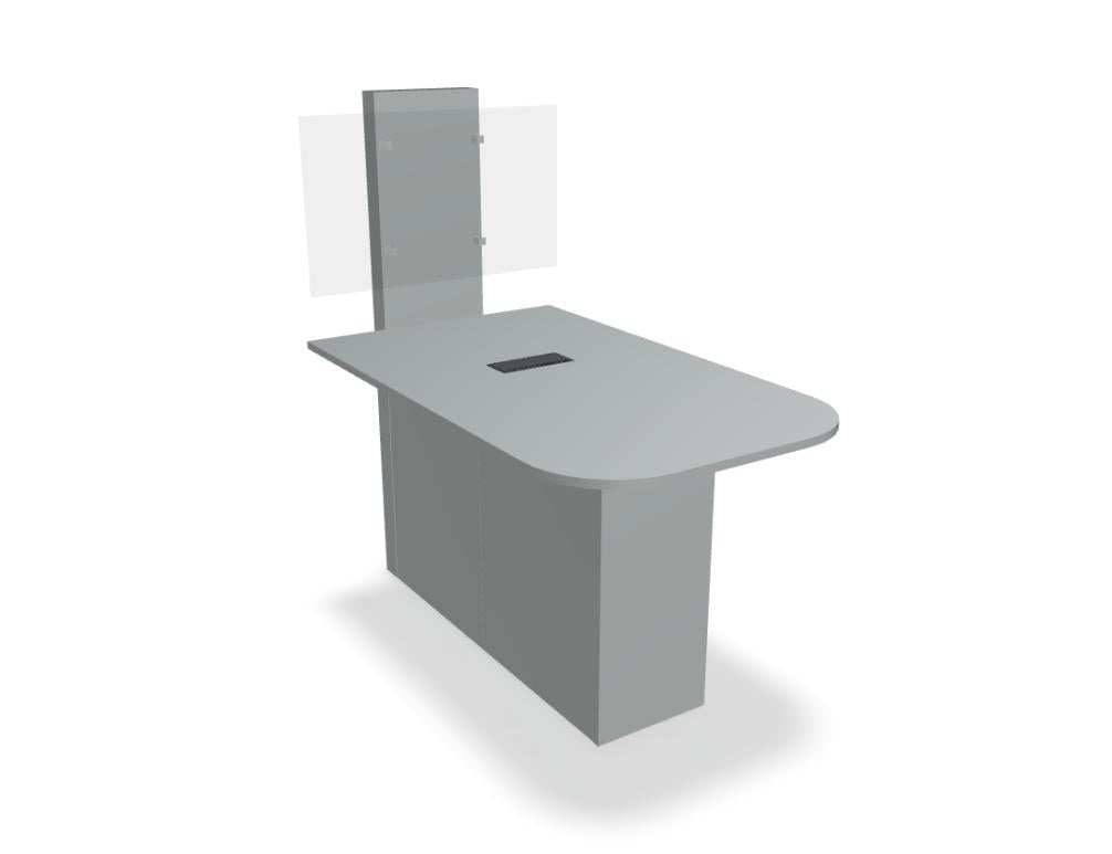 Ogi V MS01 - Multimedia-Station in Aluminium präsentiert im Onlineshop von KAQTU Design AG. Konferenztisch ist von Mdd