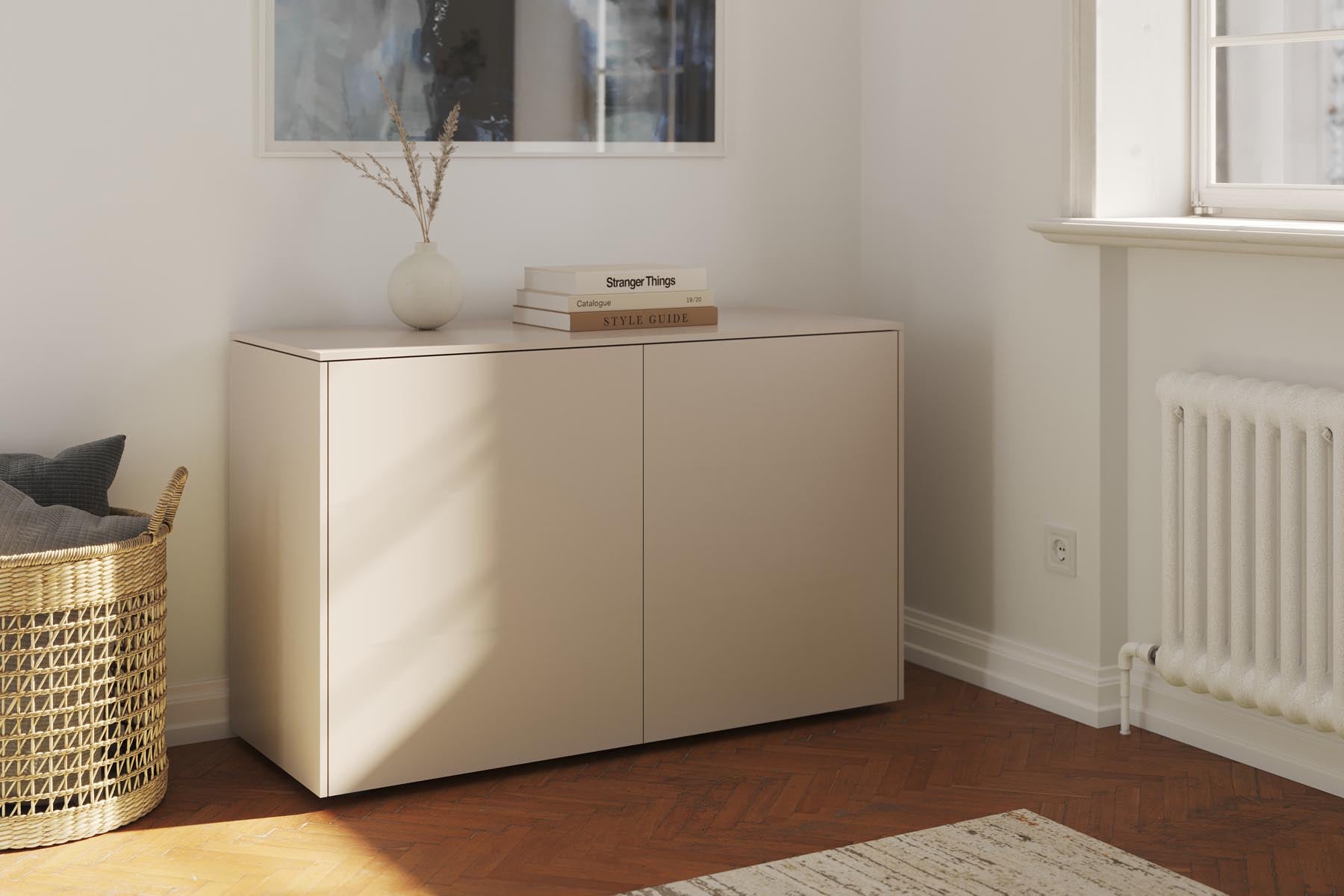 Aventa Sideboard V11 in Kaschmirgrau präsentiert im Onlineshop von KAQTU Design AG. Sideboard ist von Müller Möbelwerkstätten