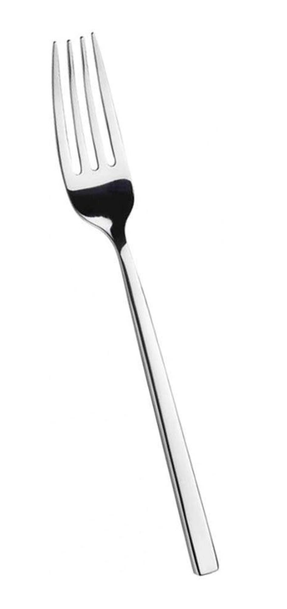 Tie Tafelgabel in Silber präsentiert im Onlineshop von KAQTU Design AG. Besteck ist von Pintinox