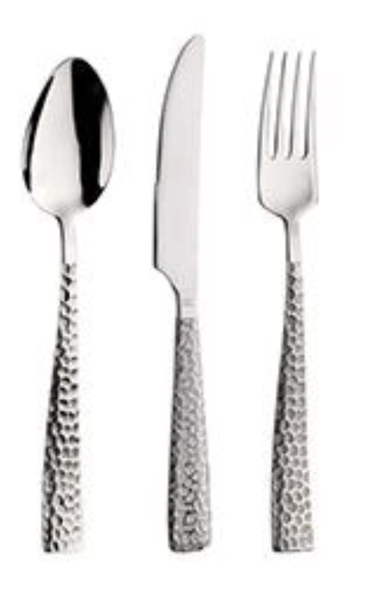 Palace Martellato Dessertmesser Monobloc in Silber präsentiert im Onlineshop von KAQTU Design AG. Besteck ist von Pintinox