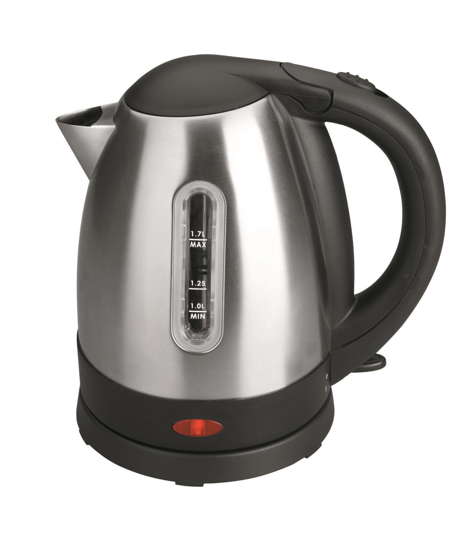 Elektrischer Wasserkocher 1.7lt 2200W in Silber präsentiert im Onlineshop von KAQTU Design AG. Küchengerät ist von Lacor