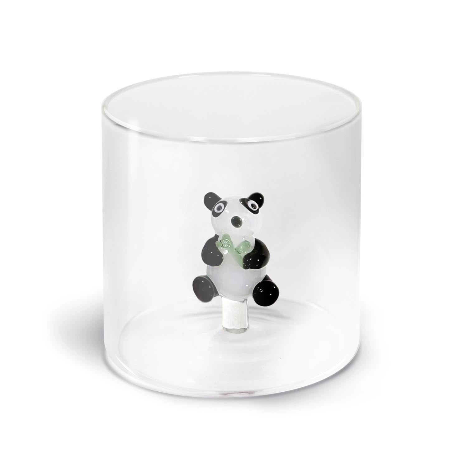 Glas aus Borosilikat 250ml Panda in Transparent präsentiert im Onlineshop von KAQTU Design AG. Glas ist von Easy Life