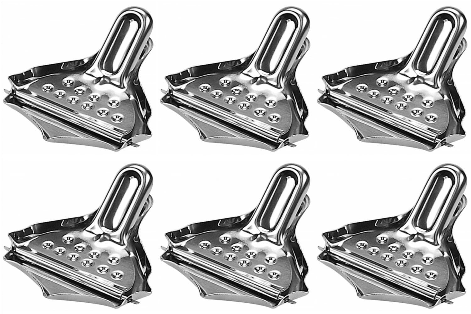 6er Set Zitronenschnitzpressen in Silber präsentiert im Onlineshop von KAQTU Design AG. Küchenhelfer ist von Lagotto