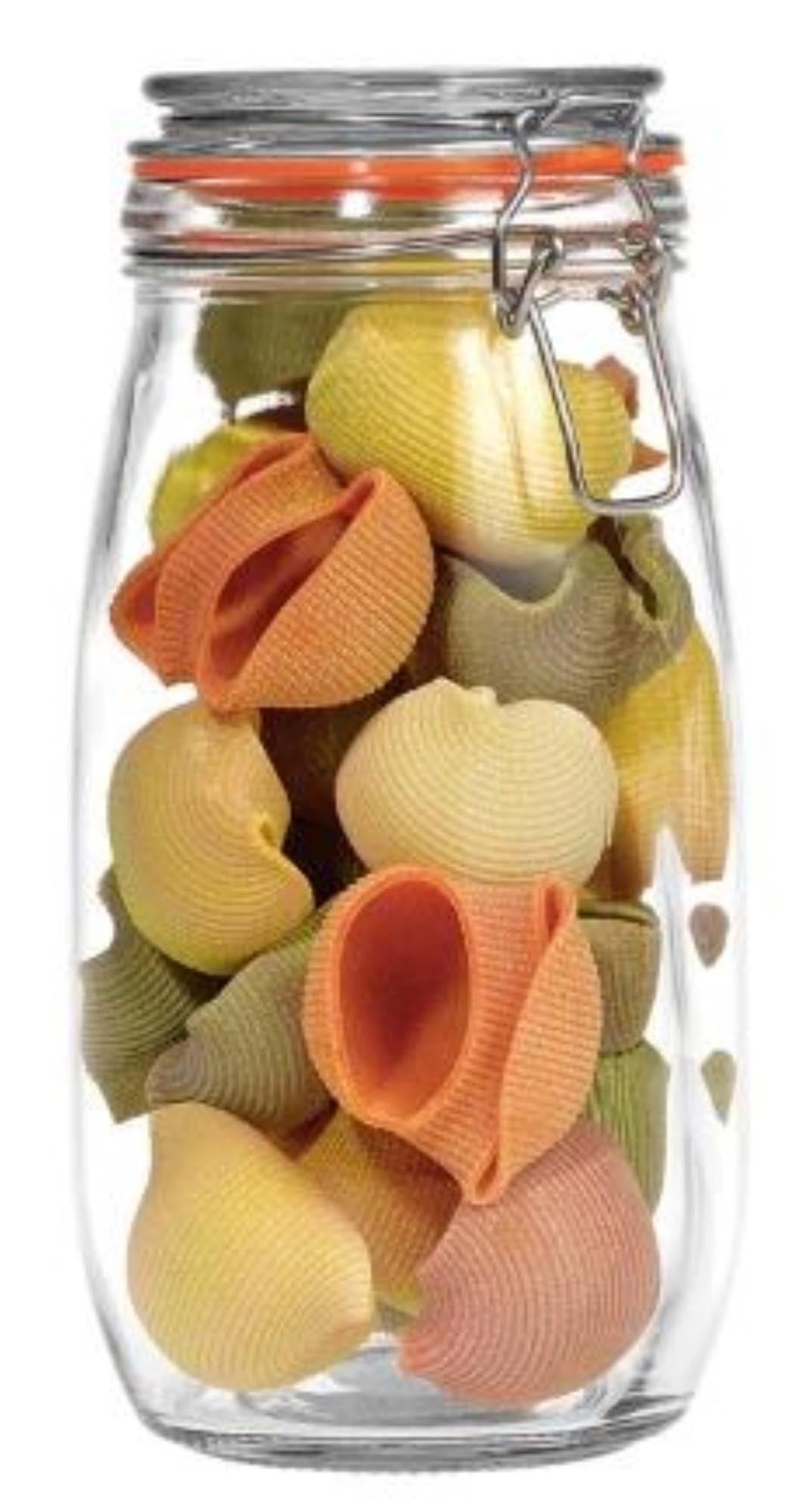 Aufbewahrungsglas mit Bügelverschluss 1.55l in Transparent präsentiert im Onlineshop von KAQTU Design AG. Aufbewahrungsbehälter ist von Tala