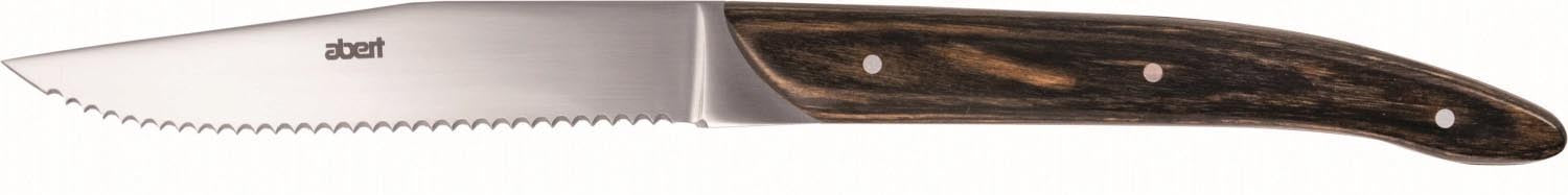 Couteau à steak Safari St.SteelLame dentelée en bois L:235mm