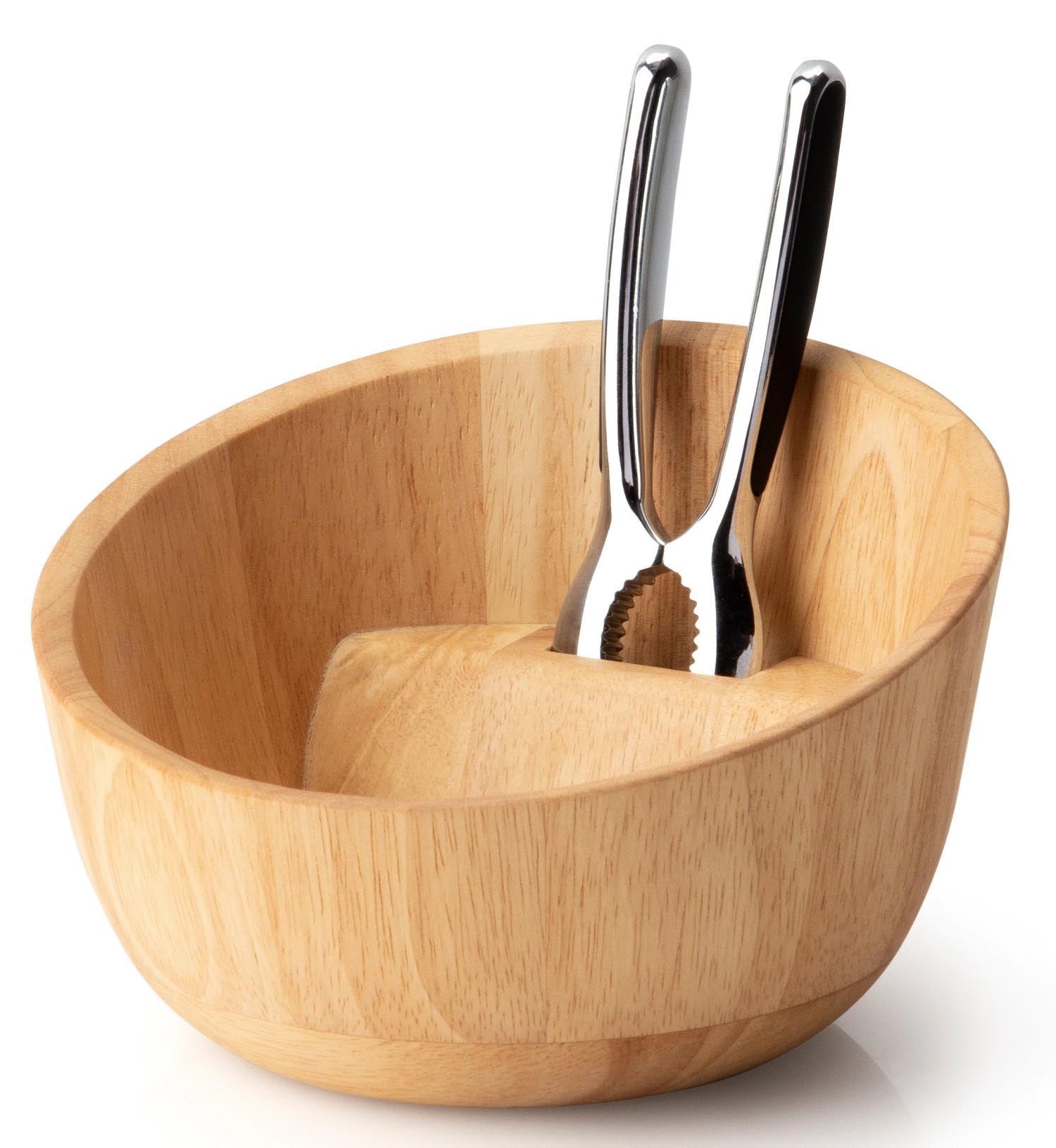 Gummibaum Nussschale mit Knacker 19.5x19x12.5cm in Braun präsentiert im Onlineshop von KAQTU Design AG. Schale ist von Continenta