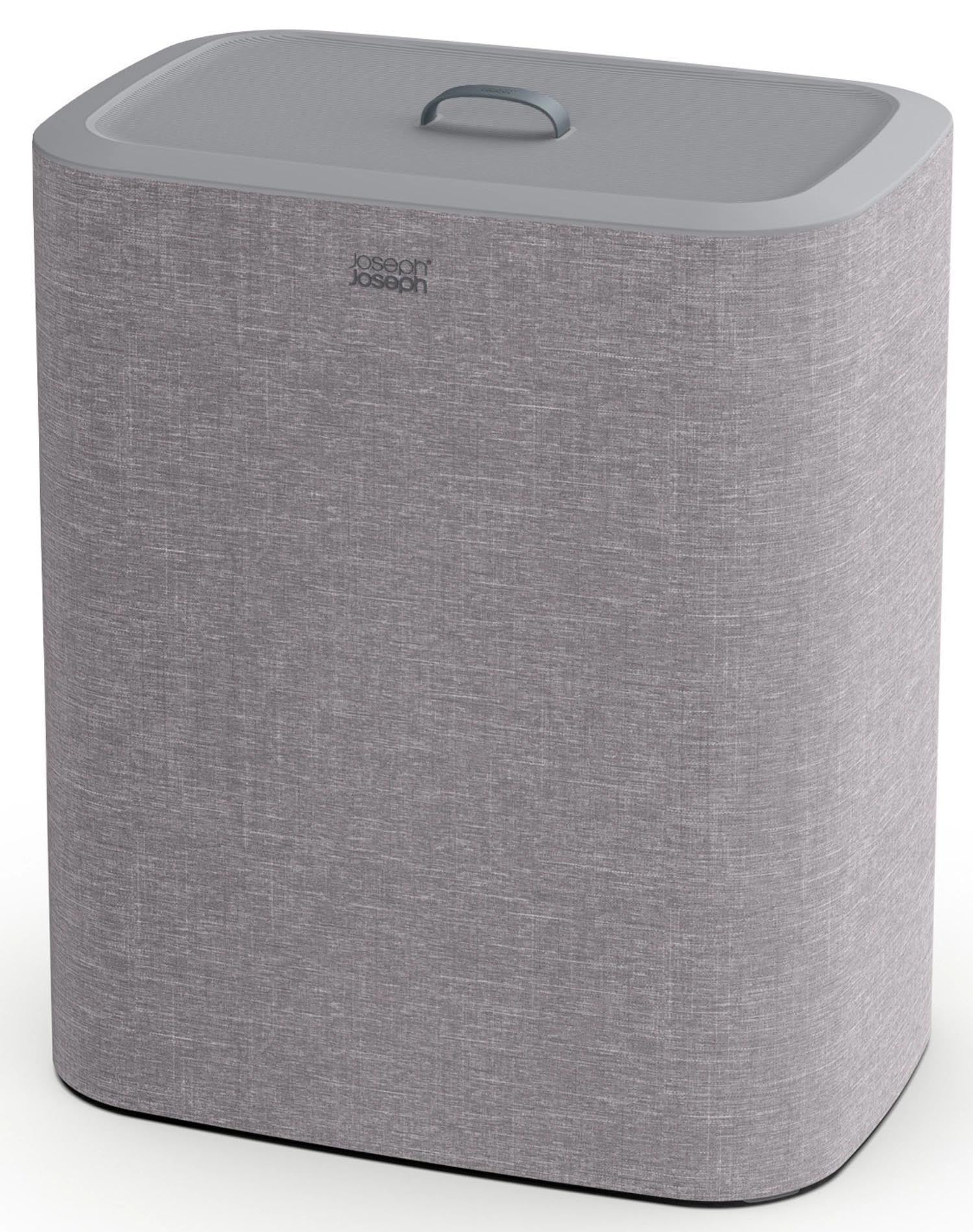 Tota Trio 90L Wäschetrennkorb 3x 30L grau in Silber präsentiert im Onlineshop von KAQTU Design AG. Wäschekorb ist von Joseph Joseph