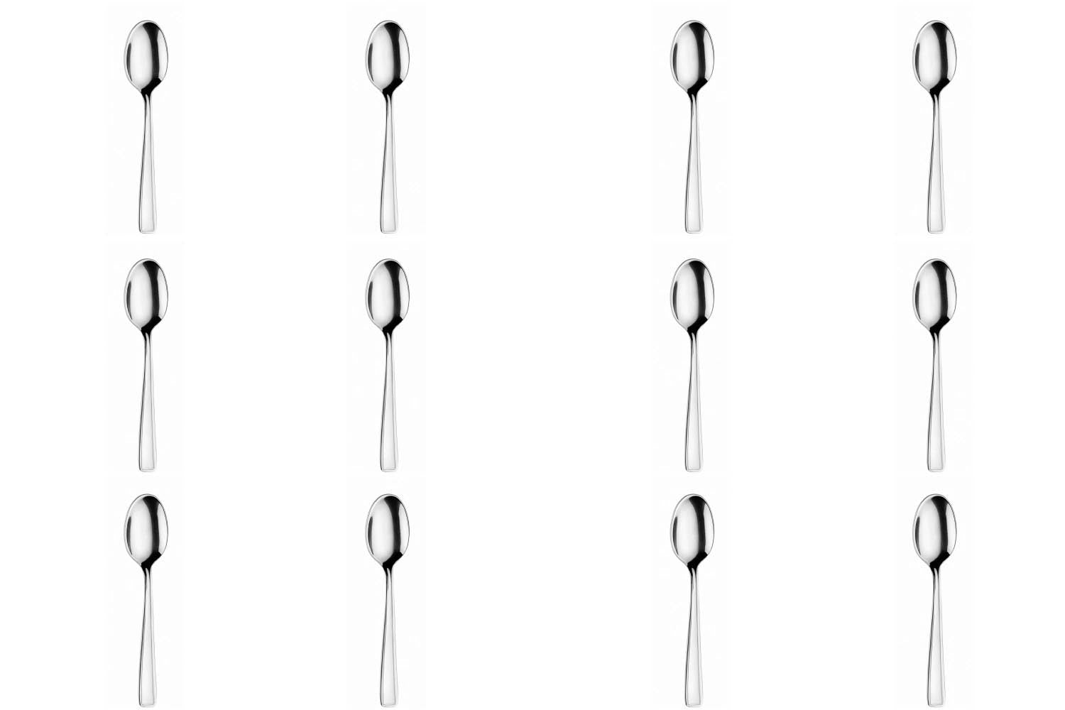 12er Set Beta Dessertlöffel 17.9cm Aligro in Silber präsentiert im Onlineshop von KAQTU Design AG. Besteck ist von Pintinox