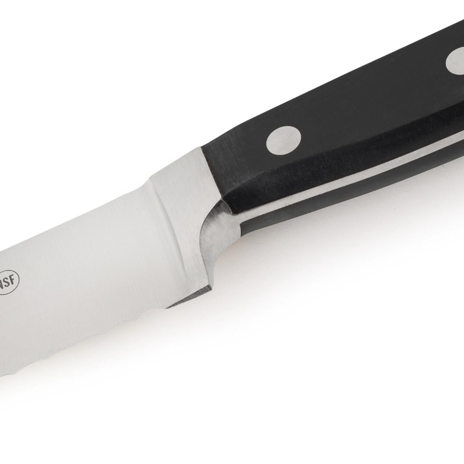 Das Arcos Clasica Brotmesser, 18cm geschmiedete Klinge, bietet präzises Schneiden und hochwertige Verarbeitung für Ihre Küche.