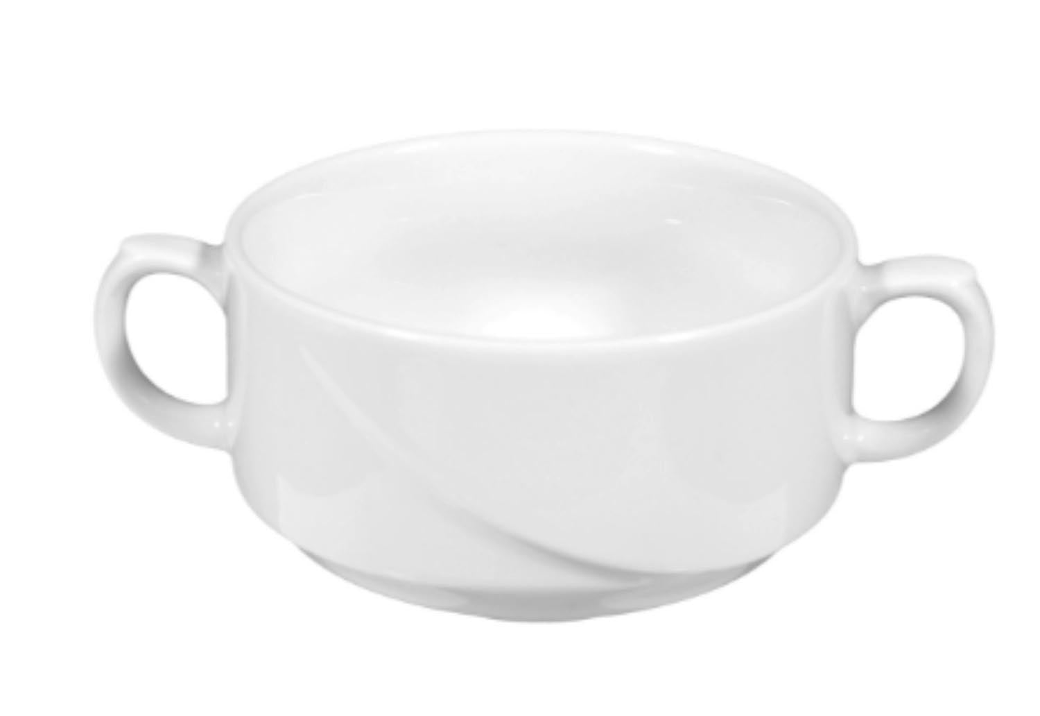 Laguna Suppen-Obere 0.27lt stapelbar in Weiss präsentiert im Onlineshop von KAQTU Design AG. Teller ist von Maison Truffe